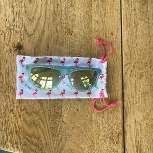 Goodr sunglasses, Matte blue color with bag